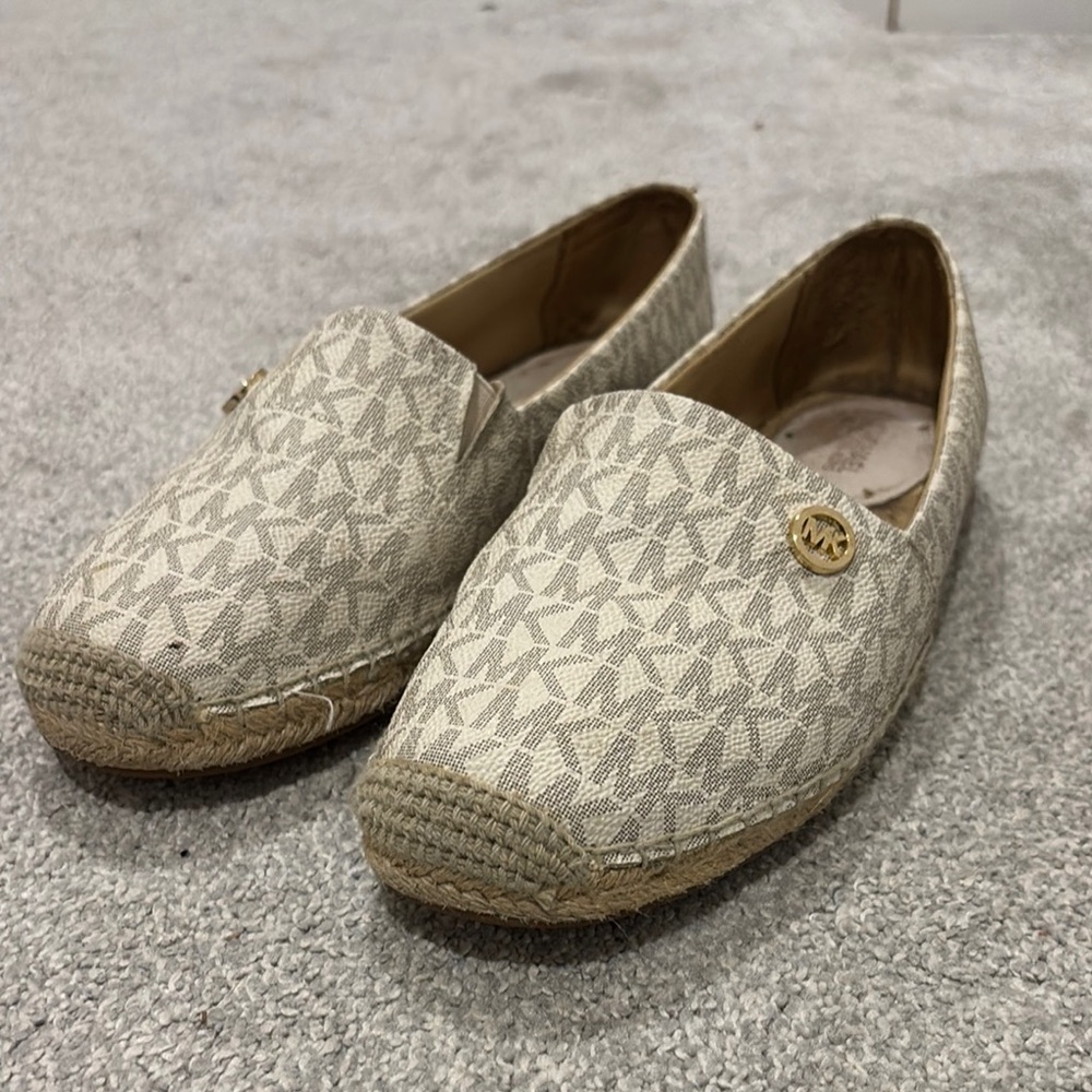 Michael Kors Beige Espadrille Flats